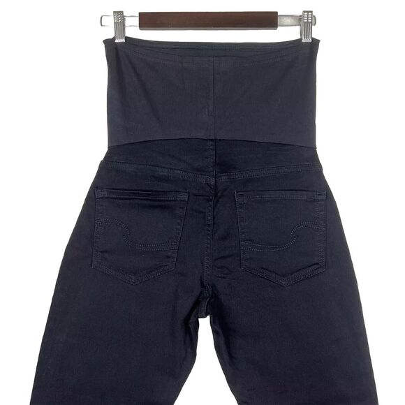 Signature Levis Maternity Jeans Medium  Black Denim  Skinny Stretch - Picture 4 of 7